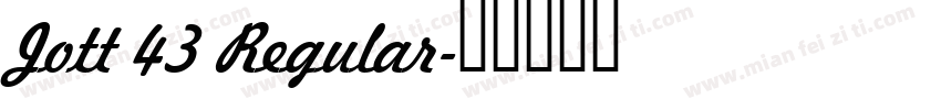 Jott 43 Regular字体转换